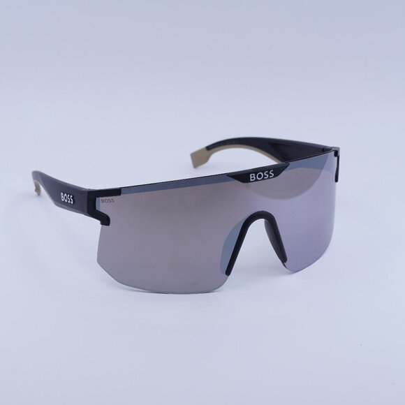 🕶️ New Hugo Boss BOSS 1500/S 0087 TI Sunglasses - Black Frame, Silver Lenses
